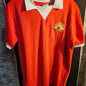 Manchester United Official Retro Men's Size Small Custom Patchwork Number 7